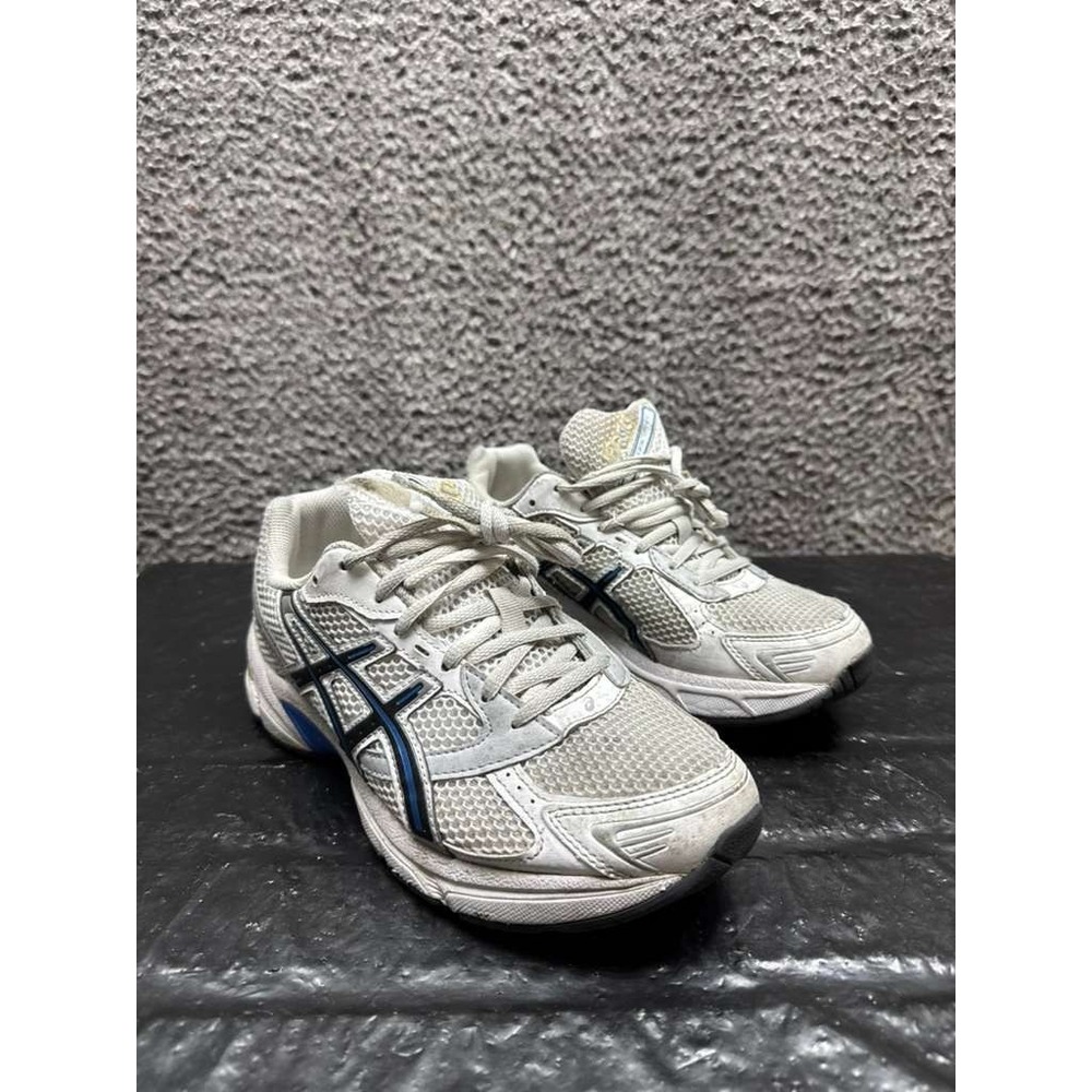 Asics Gel-1130 Lace Up Running Shoes White Tuna Blue‎ 1201A256 Mens Size 7 US